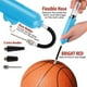 thumbnail image 4 of Mini bomba infladora de bolas portátil para neumáticos de bicicleta, baloncesto, fútbol, voleibol - Bomba manual compacta de alta presión con manguera flexible, múltiples boquillas - rojo, negro, 4 of 6