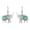 Green-Turquoise, variant on AeraVida Majestic Thai Elephant Green Turquoise Inlays .925 Sterling Silver Earrings