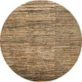 thumbnail image 1 of Ahgly Company Indoor Round Abstract Saddle Brown Abstract Area Rugs, 7' Round, 1 of 6