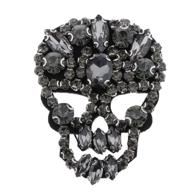 Apliques de parche de diamantes de imitación Zulema Gris