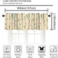 thumbnail image 2 of Mid Century Modern Kitchen Curtain Valance, Geometry Bohemian Retro Abstract Rod Pocket Window Valance, for Bedroom Living Room Cafe Bathroom W54xL18in 1 Panels, 2 of 6