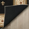 thumbnail image 5 of Well Woven Custom Size Hallway Stair Runner Apollo Fleur De Lis Black (27" x 10' Runner) Rug, 5 of 6