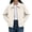 White, variant on cocolona Fall Jackets for Women Casual Long Sleeve Zipper Outerwear Zipper Solid Color Loose Tops