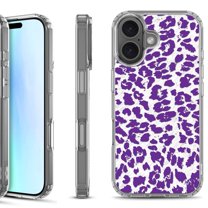 For iPhone 17 Shockproof Protective Phone Case, by OneToughShield - Cheetah Purple