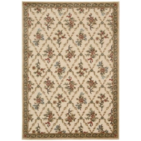Nourison kathy ireland Villa Retreat Americana Wash Estate Cream Area Rug by (3'6 x 5'6)