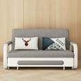 thumbnail image 6 of NessCarsti Furniture Modern Living 3-in-1 Sofa Bed, Gray Cotton-Linen with Assembly Tools, 6 of 9