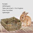 thumbnail image 3 of Trayknick Woven Grass Small Pet Rabbit Hamster Guinea Pig Cage Nest House Chew Toy Bed, 3 of 6
