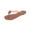 Brown Slippers for Women, variant on Hopeusnice Women's Slippers Non-Slip Breathable PU Materials Summer Shoes Soft Flat Heel Trendy Thong Sandals Roman Outdoor Shoes Brown 36