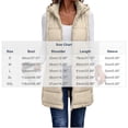 thumbnail image 3 of MaFYtyTPR Women's Long Puffer Vest Hooded Quilted Zip Up Sleeveless Jacket with Pockets Winter Lightweight Padded Warm Waistcoats, 3 of 6