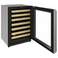 thumbnail image 2 of U-Line U-2224Wc15a 24" Wide 43 Bottle Capacity Undercounter Left Handed Glass Door Wine, 2 of 2