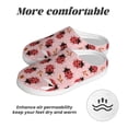 thumbnail image 6 of Easygdp Cute Ladybugs 1 Slippers for Women Mens Winter Warm Home Slippers Plush Slip on House Slippers for Indoor Outdoor Shoes-35/36, 6 of 7
