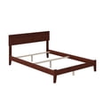 thumbnail image 3 of Orlando Full Solid Wood Foundation Bed in Walnut, 3 of 8