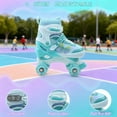 thumbnail image 4 of JZY Butterfly Quad Rollerskates for Girls Ages 3-12, 4 Size Adjustable Light Up Wheels, Indoor Outdoor Beginners Skates, Children's Birthday Gift, 4 of 7