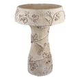 thumbnail image 2 of Menon Bird Bath Feeder, Decorative Designs White Terracotta, 20 Inch, 2 of 7