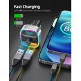thumbnail image 3 of Transmisor FM Bluetooth Nulaxy NX10, adaptador para coche, plateado, 3 of 8