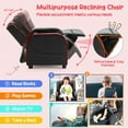 thumbnail image 4 of Canddidliike Kids Recliner Chair with Side Pockets and Footrest-Red, Comfy Chair for Kids, 4 of 8