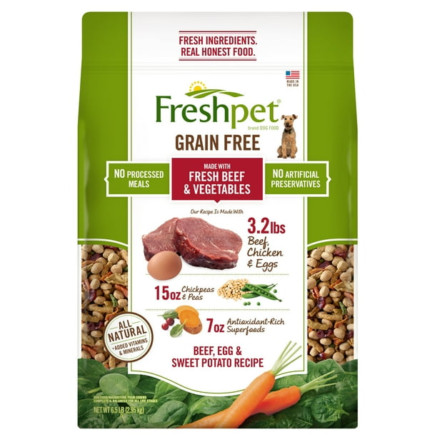 Freshpet Fresh Baked Grain Free Beef Recipe Dog Food, 6.5 Lb Walmart