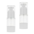 thumbnail image 4 of pitrice 2x Sterile Airless Pump Bottle Refillable Toner/Lotion/Serum Container 15ml, 4 of 8