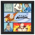 thumbnail image 2 of (2 pack) Silver Buffalo Avatar: The Last Airbender Character Icon Grid Gel Coat 6" x 6" Framed MDF Modern Wall Art, 2 of 7