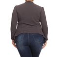 thumbnail image 3 of Women's Plus Size Casual Long Sleeve Open Front Jacket Blazer Made in USA, 3 of 4