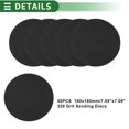 thumbnail image 5 of Unique Bargains Sandpaper Hook & Loop Sanding Sheets 180x180mm Black 320 Grit Round Efficient Grinding and Polishing Automobile Manufacturing and Repair Woodworking, 5 of 7