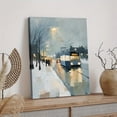 thumbnail image 5 of Larbulse  Bus Stop Trams Roads in Snowy Night Canvas Wall Art Home Decor Poster Vintage Funny Print Picture Abstract Bedroom Living Room Kitchen Posters Decor, 5 of 6