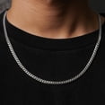 thumbnail image 6 of LoveBling 10k White Gold 6mm Solid Miami Cuban Link Chain Necklace with Secure Box Lock (18"), 6 of 6