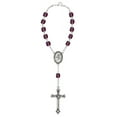 thumbnail image 4 of McVan R391-DAG 6 mm Glass February Cross Rosary Set - Purple, 4 of 6