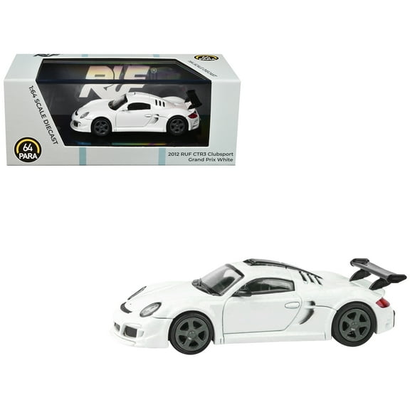 2012 RUF CTR3 Clubsport Grand Prix White 1/64 Diecast Model Car by Paragon