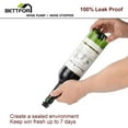 thumbnail image 5 of BETTFOR Wine Saver Pump with 4 Vacuum Wine Stoppers, Wine Bottle Stoppers with Food Grade Silicone Leak proof Keep Fresh Suitable for All Standard Wine Bottles, 5 of 6