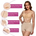 thumbnail image 5 of Eleady Women Post-Surgical Sports Support Bra Full Coverage Front Closure with Adjustable Straps Wirefree Racerback(Beige Large), 5 of 7