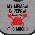 thumbnail image 4 of Inktastic Memaw and Pepaw Love Me Boys or Girls Baby Bib, 4 of 4