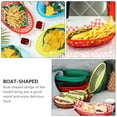 thumbnail image 4 of 12Pcs Plastic French Fries Basket Boat-shaped Storage Basket Fruit Snacks Tray, 4 of 9