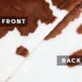 thumbnail image 4 of Brown Cow Print Plush Flannel Fleece Cute Throw, Soft Warm Cow Blankets, Lightweight Sofa Bed Travel Couch Blankets for Baby Kids Adults Girls Boys Teens Gift 50x60 inch, 4 of 6