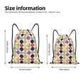 thumbnail image 2 of Disketp Polka Dot Drawstring Backpack Drawstring Gym Bags Draw String Bags for Sports, Gym, Travel, Swimming, Beach-Small, 2 of 6
