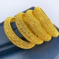 thumbnail image 1 of Pulsera de aleación chapada en oro para novia, pulsera de lujo ligera para boda para mujer, pulsera de oro y arena, joyería, 1 of 5