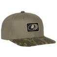 thumbnail image 2 of Men's Clay/Mossy Oak New Bottomland Camo 6 panel Structured Pre-Curved Cotton Camo Cap with Hook Loop Closure, One Size, 2 of 8