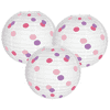 Just Artifacts 12-Inch Fairytale Princess Polka Dots Paper Lantern (Set of 3)