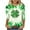 Multicolor2, variant on biudgviw Womens St Patrick's Day Shirts Printed Graphic Tees Fashion Casual Tie Dye Crewneck 3/4 Sleeve Tops Festival Outfits
