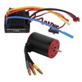 thumbnail image 1 of 80A Brushless ESC Set, Waterproof Dustproof Electric Speed Controller Professional Reliable Efficient Oversized Bearing  for 1/10 RC Car, 1 of 8
