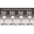 thumbnail image 2 of Canavan Irish Coat of Arms Wine Glasses - Set of 4 (Sand Etched), 2 of 2