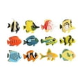thumbnail image 2 of 12Pcs Animal Model Miniature Statues Mini Figurines Models for Bedroom , Tropical Fish, Packing Size: 15x15x2cm, 2 of 8