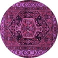 thumbnail image 1 of Ahgly Company Indoor Round Persian Purple Traditional Area Rugs, 8' Round, 1 of 4