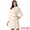 Beige, variant on Women's Winter Coat Faux Fur Collar Double Breasted Long Warm Coats S Black