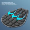 thumbnail image 4 of Motorcycle  Cushion, Motorcycle  Cushion Pad Non Slip 3D Shallow Groove  For Riding Protection, 4 of 8