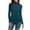 Dark Blue, variant on Women's Fashion Solid Long Sleeve Turtleneck Warm Top for Slim Fit Stretchy Layer Tee Shirts Dark Blue L