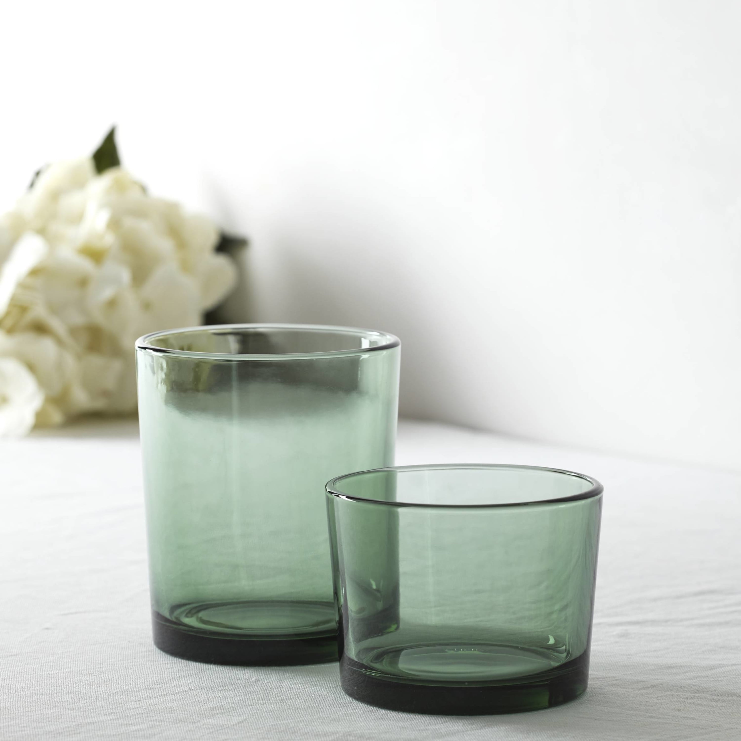 Oneida Entertain 365 12-Piece Green Glass Stackables Drinkware Set