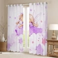 thumbnail image 2 of Castle Fairy Preppy Child Kawaii Rabbit Girl Curtains Pack of 2 (42x84 Each),Starry Sky Curtains Blackout,Dreamy Princess Bedroom Curtains,Super Cozy Room Decor, 2 of 6