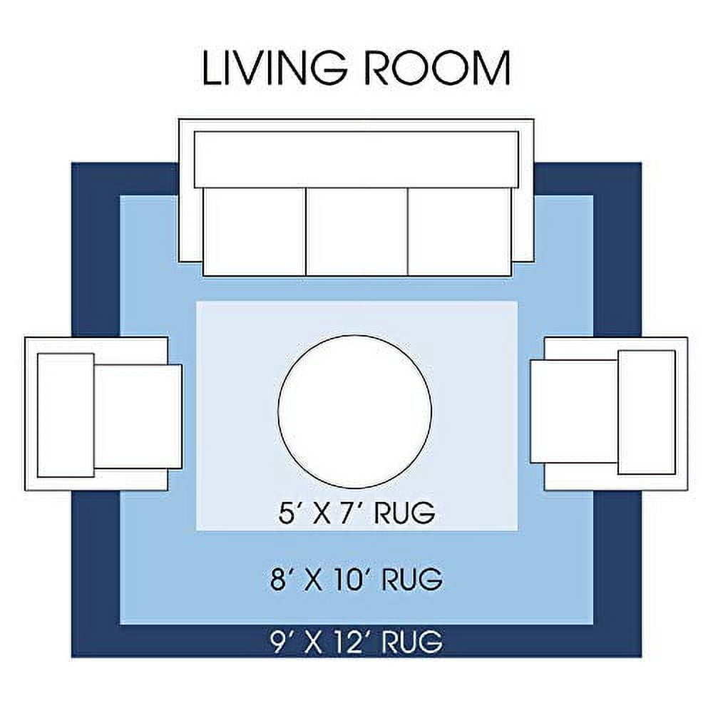 Home Dynamix Tremont Magnolia Medallion Area Rug, Navy/Ivory, 1'9"x7'2"
