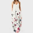 thumbnail image 2 of Maxi vestidos de mujer verano casual cuello en V sin mangas vacaciones playa bolsillos vestido largo Fridja hjkh6242, 2 of 5